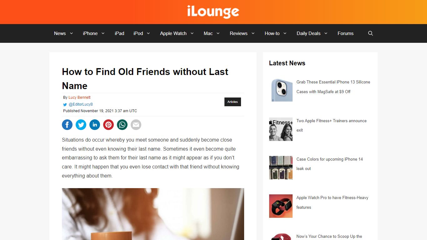 How to Find Old Friends without Last Name - iLounge